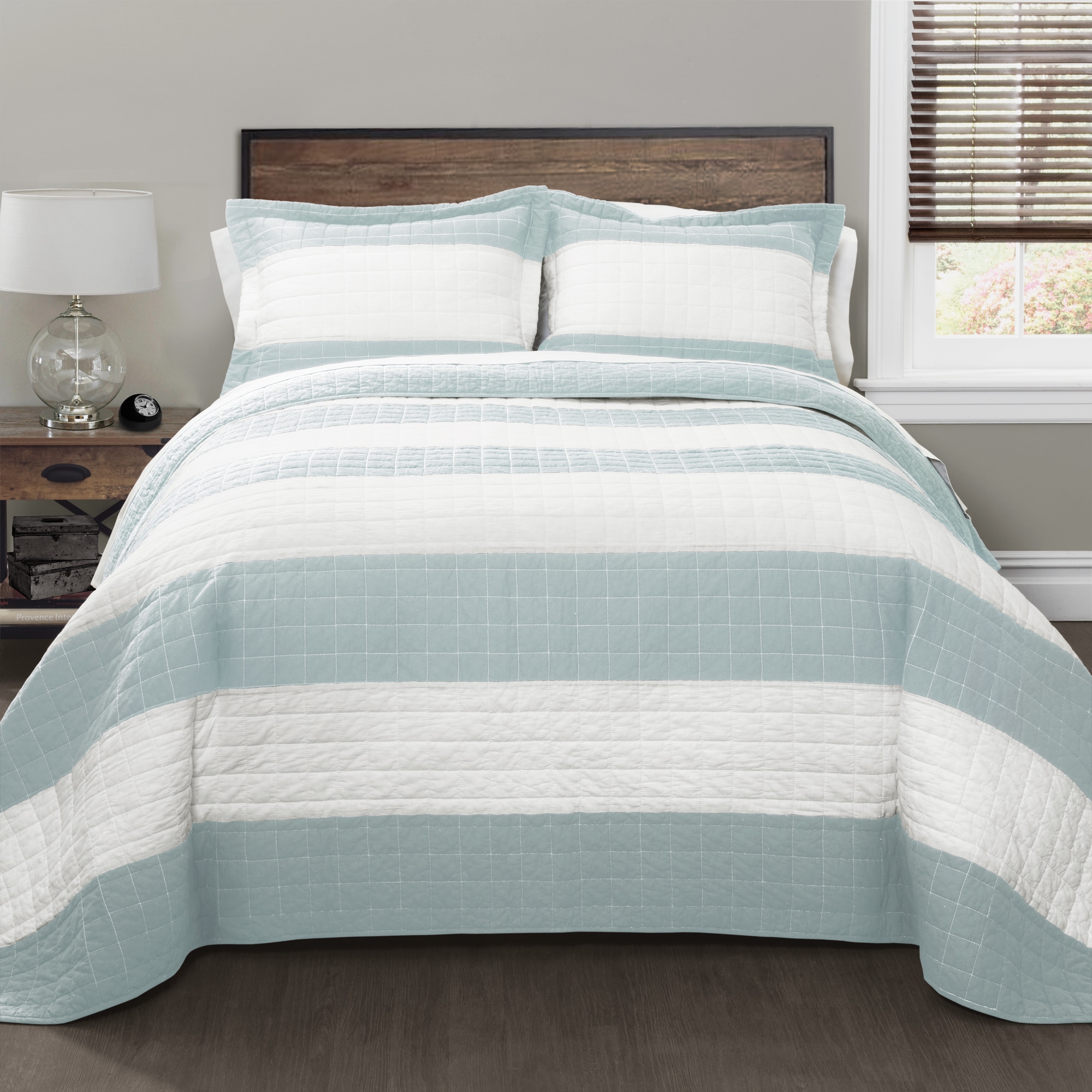 Lush Decor Stripe Quilt Set