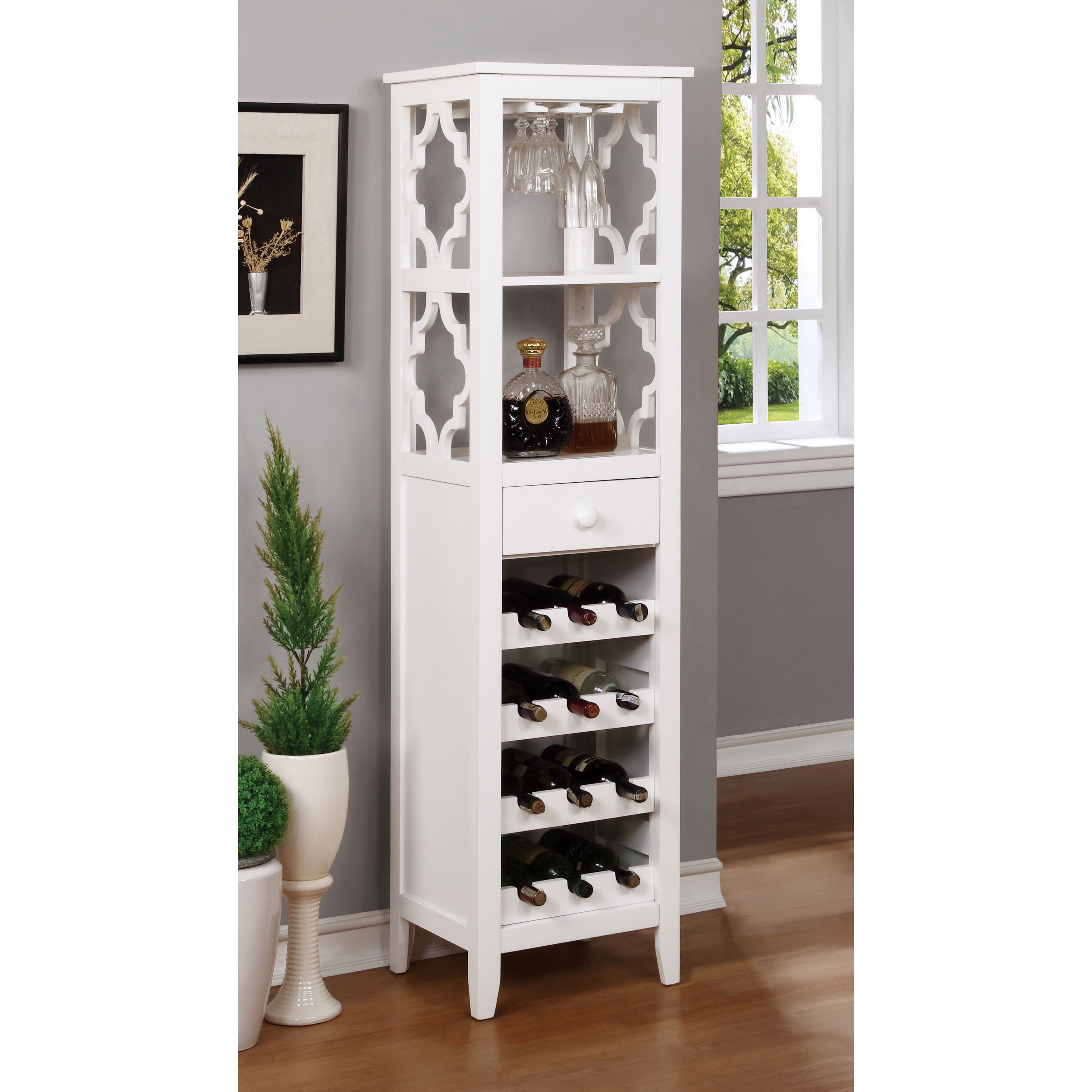 Shop Furniture Of America Danellla Contemporary Open Display Shelf