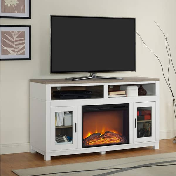 Ameriwood Home Carver Electric Fireplace Tv Stand For Tvs Up To 60 Inches N A Overstock 13788833