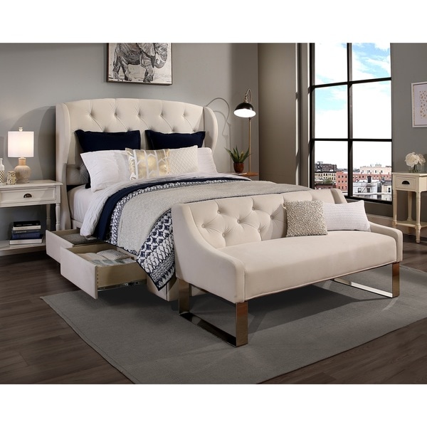 Republic Design House Archer Ivory Tufted Upholstered