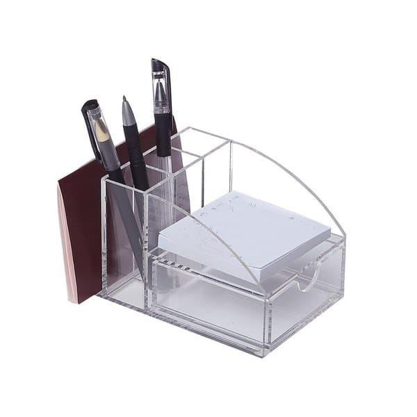 Shop Ikee Design Clear Acrylic Desktop Office Supplies Organizer