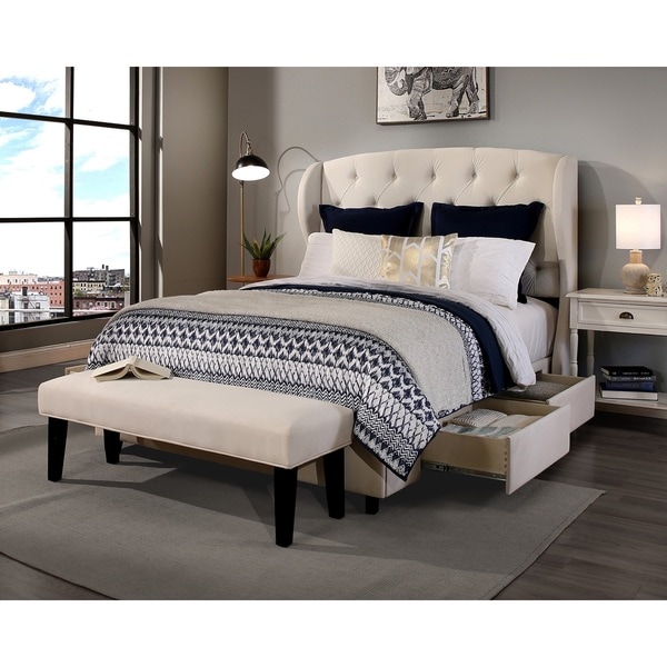 Republic Design House Archer Ivory King/Cal King Headboard ...