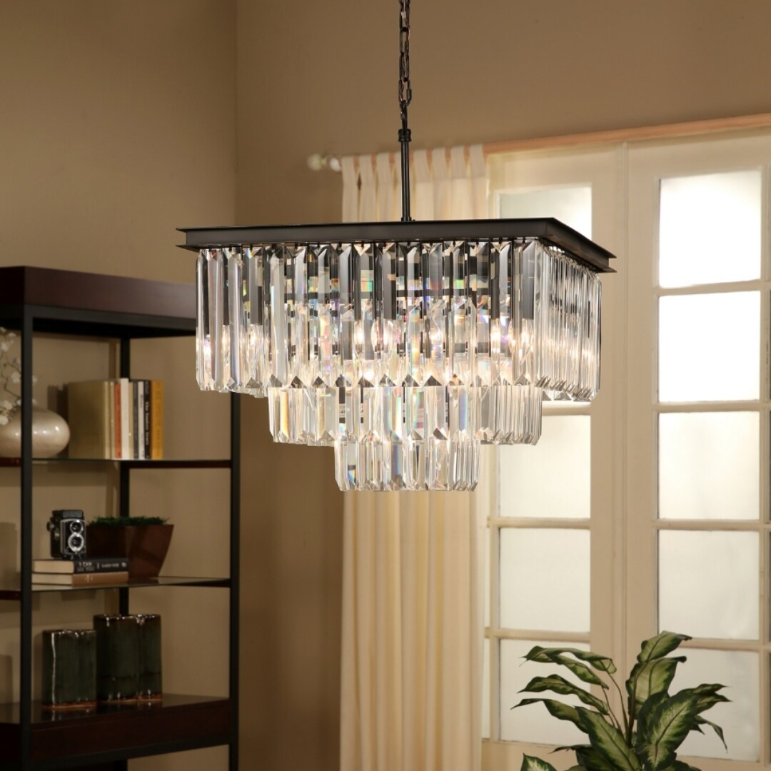 Abbyson Stella Iron 3-tier Chandelier (Stella) - Chandeliers For Bedrooms by Overstock.com