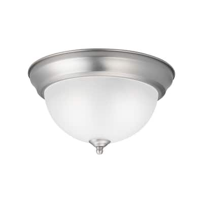 Kichler Lighting Transitional 2-light Brushed Nickel Flush Mount