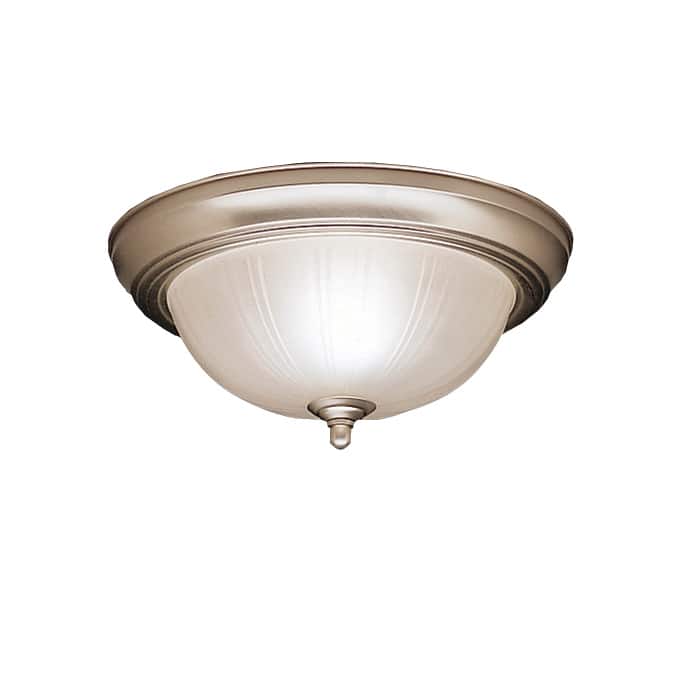 Kichler Lighting Transitional 2-light Brushed Nickel Flush Mount