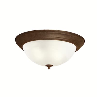 Kichler Lighting Transitional 3-light Tannery Bronze Flush Mount