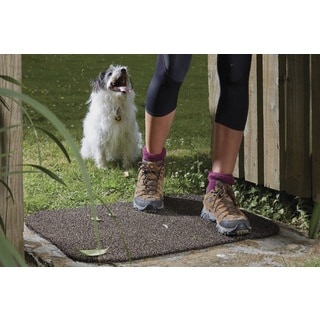 Muddle Black Polyethylene Heavy-duty Outdoor Mat - Bed Bath & Beyond ...