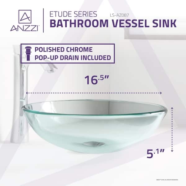 Etude Series Vessel Sink in Lustrous Clear Etude Series Vessel Sink in Lustrous Clear