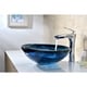 preview thumbnail 9 of 10, ANZZI Soave Series Deco-Glass Vessel Sink in Sapphire Wisp