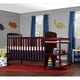 preview thumbnail 1 of 3, Dream On Me, Anna 4 in 1 Full Size Crib and Changing Table Combo