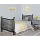 preview thumbnail 3 of 2, Dream on Me Piper Black Wood 4-in-1 Convertible Mini Crib