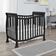 preview thumbnail 1 of 2, Dream on Me Piper Black Wood 4-in-1 Convertible Mini Crib