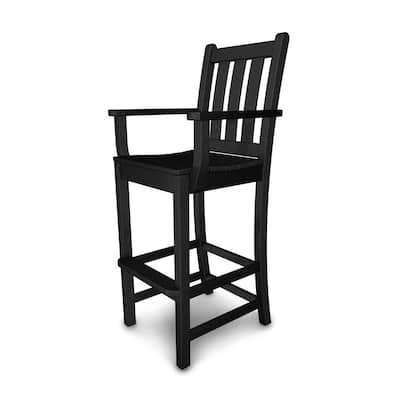 POLYWOOD Garden Bar-Height Arm Chair