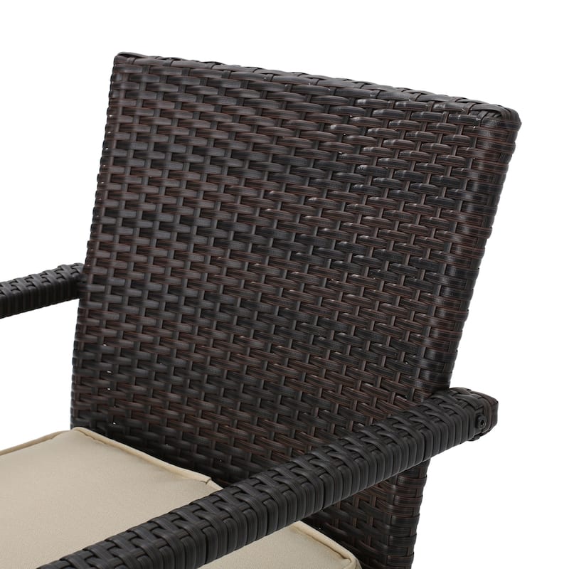 Cancun Outdoor 4-piece Wicker Chat Set by Christopher Knight Home