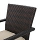 preview thumbnail 6 of 18, Cancun Outdoor 4-piece Wicker Chat Set by Christopher Knight Home