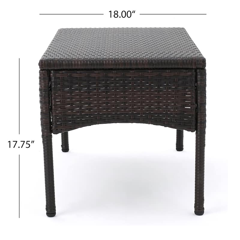 Cancun Outdoor 4-piece Wicker Chat Set by Christopher Knight Home