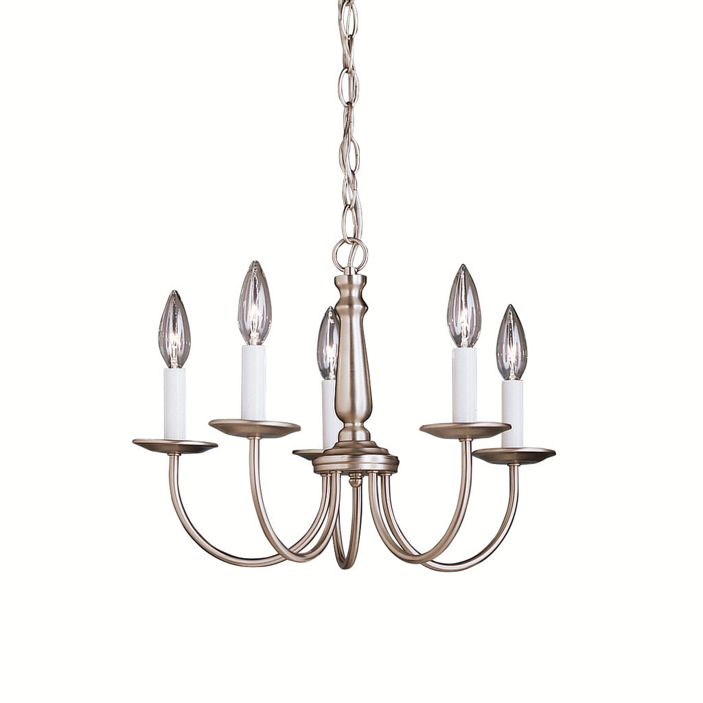 Kichler Lighting Salem Collection 5-light Brushed Nickel Mini Chandelier - Chandeliers For Bedrooms by Overstock.com