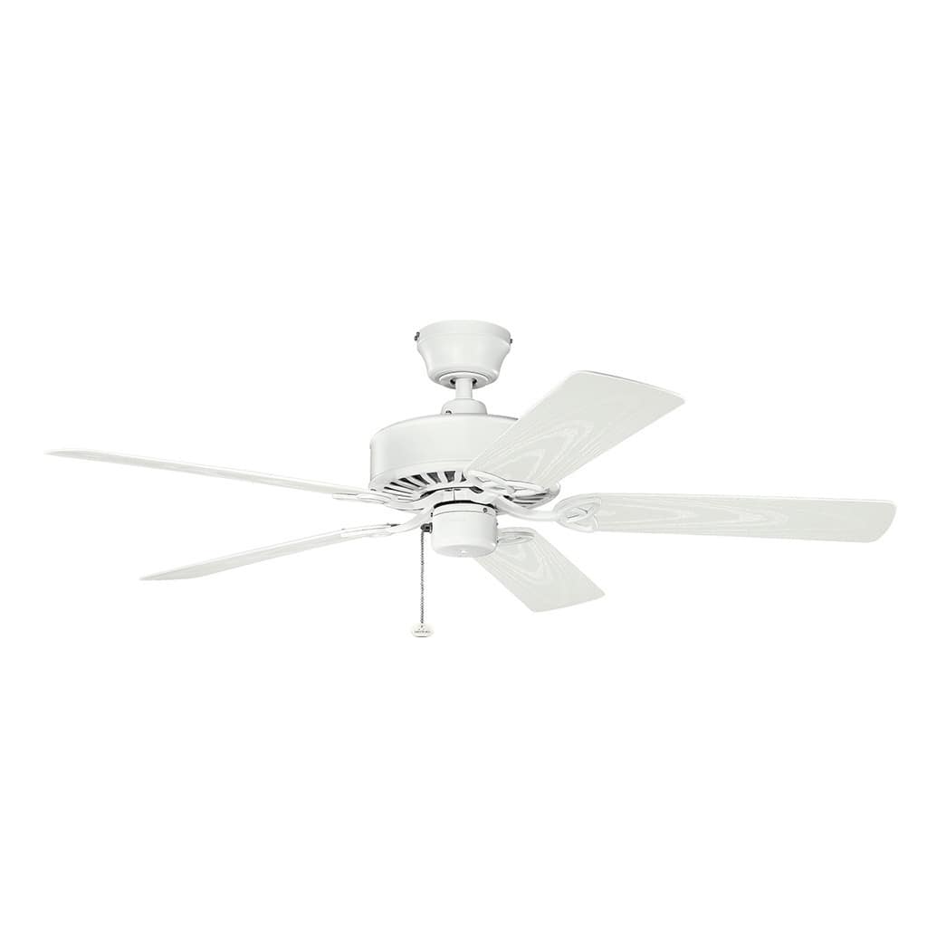 Kichler Lighting Renew Patio Collection 52-inch Matte White Ceiling Fan