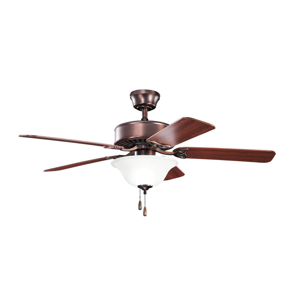 Kichler Lighting Renew Select Es Collection 50 Inch Oil Brushed Bronze Ceiling Fan W Light