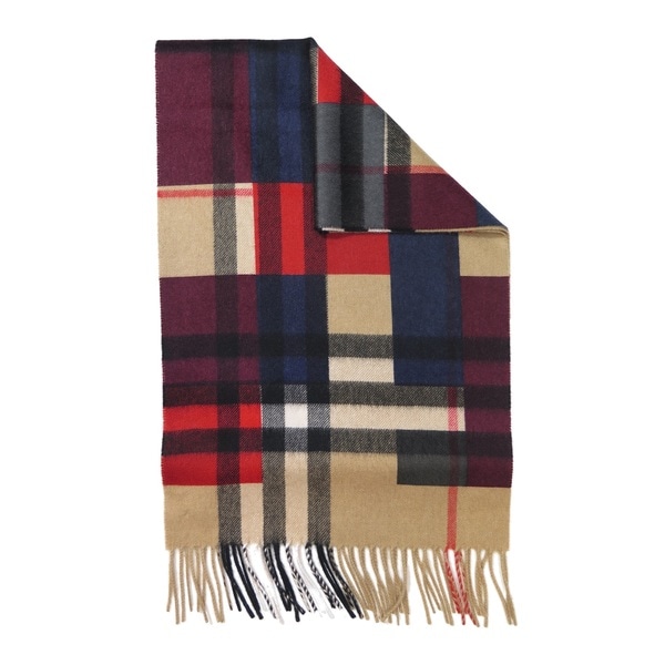 burberry reversible check print infinity scarf