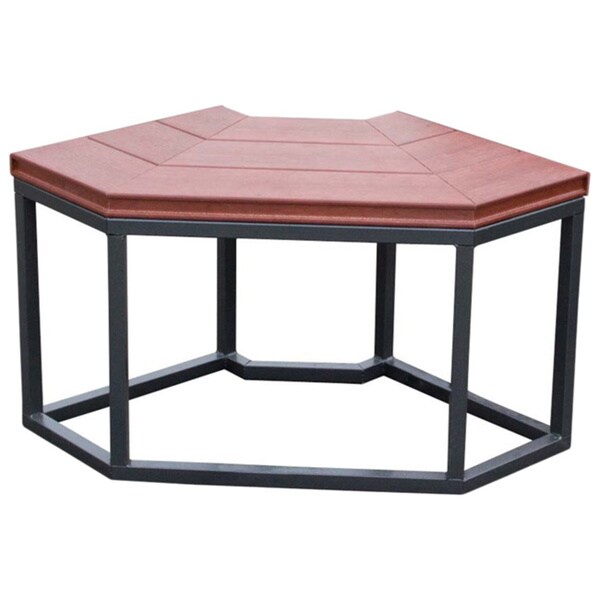 Smoke Synthetic Material Corner Spa Bench