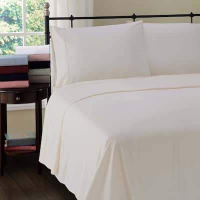 Superior Cotton Wrinkle-Free Solid Bed Sheet Set