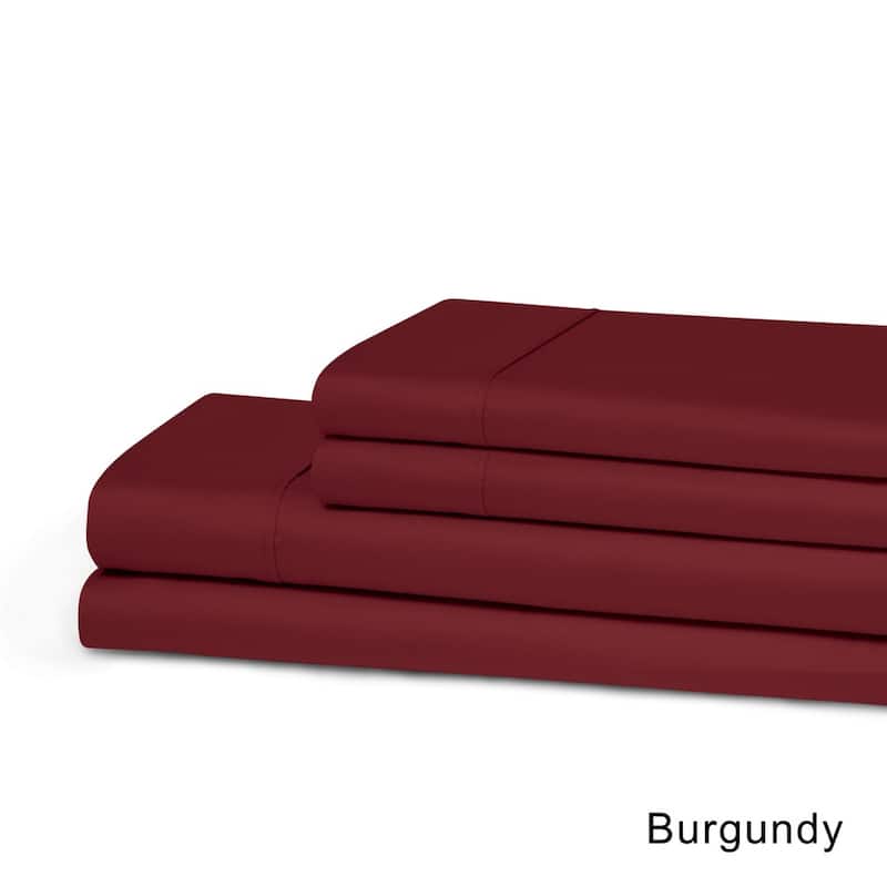 Superior Cotton Breathable Deep Pocket Solid Bed Sheet Set
