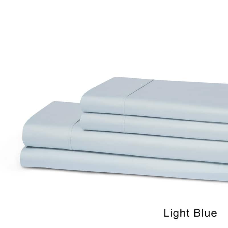Superior Cotton Breathable Deep Pocket Solid Bed Sheet Set