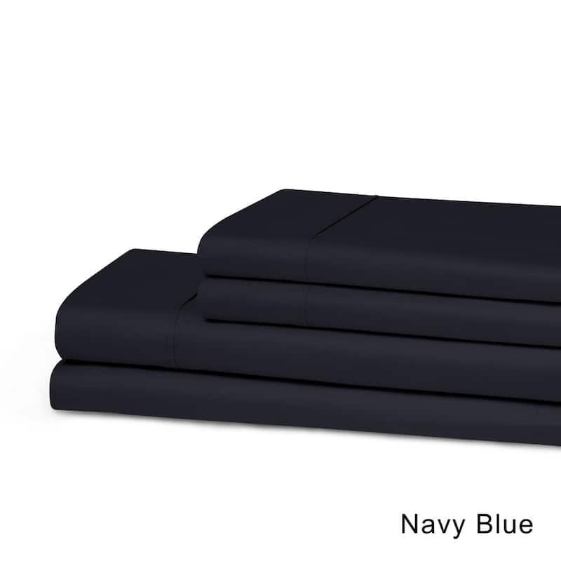 Superior Cotton Breathable Deep Pocket Solid Bed Sheet Set