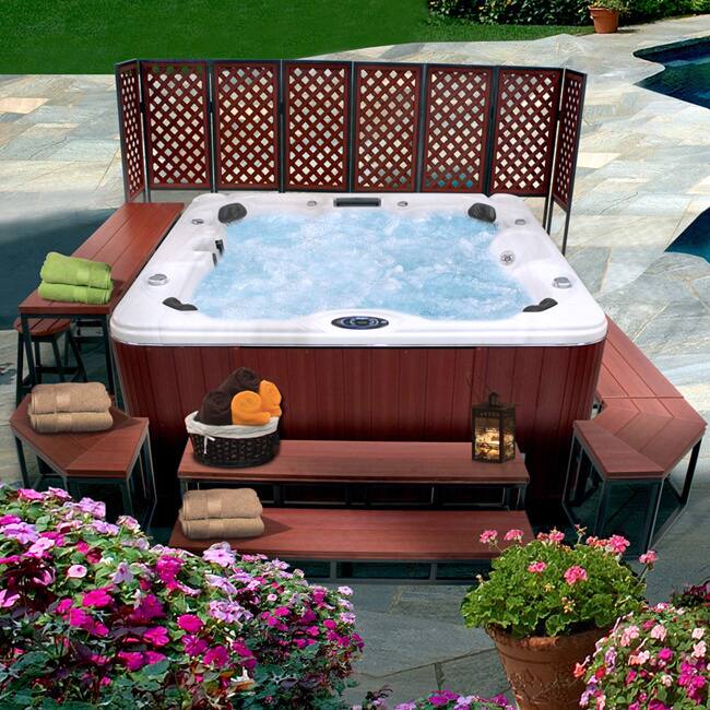 Cal Metro Plastic and Metal 2-tier Spa Step
