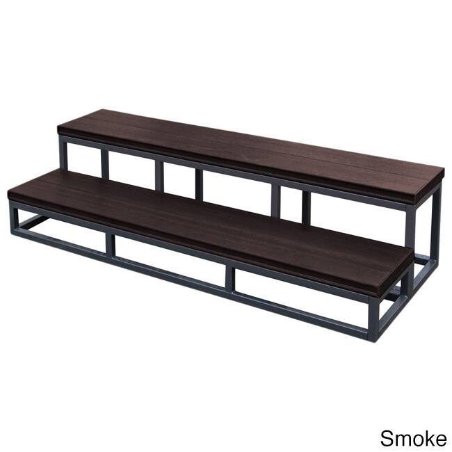 Cal Metro Plastic and Metal 2-tier Spa Step - Brown