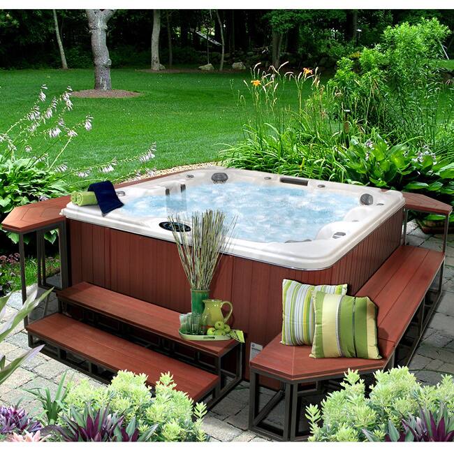 Cal Metro Plastic and Metal 2-tier Spa Step