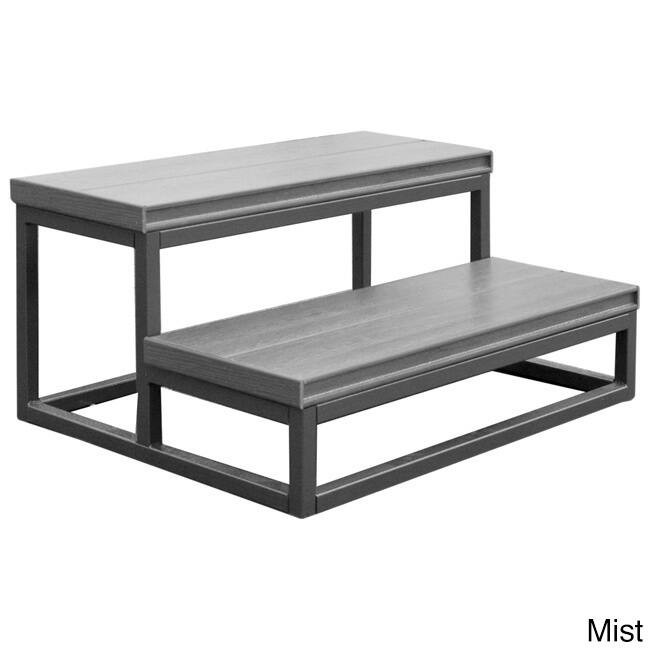 Cal Metro 2-Tier 14-inch Spa Step - Grey