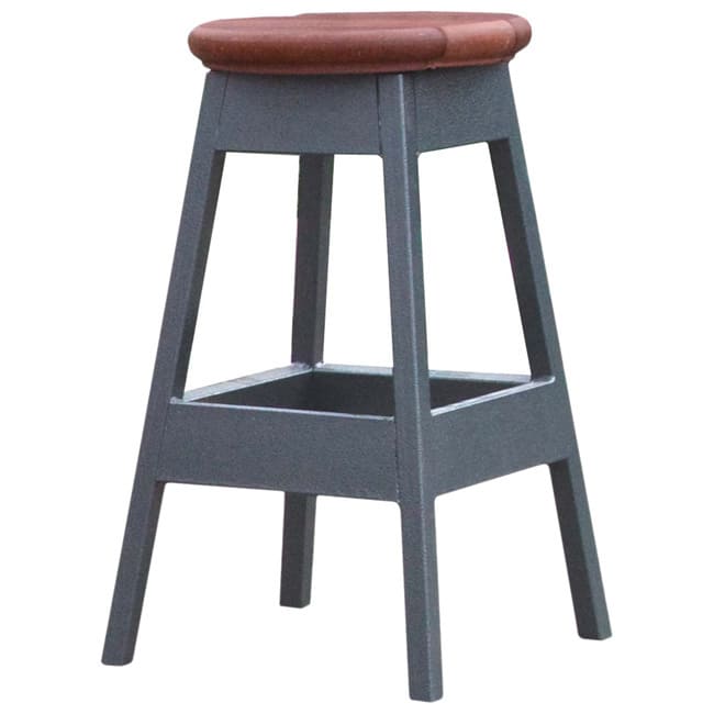 Cal Flame Mahogany 14-inch x 14-inch x 24-inch Bar Stool