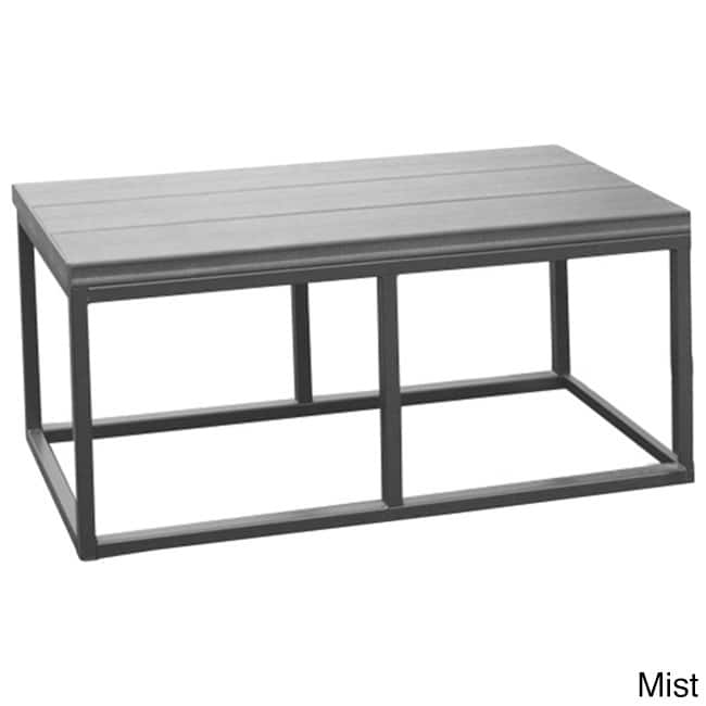 Cal Metro Smoke Metal and Plastic 16.5-inch x 36-inch x 18-inch Spa Bench - Grey