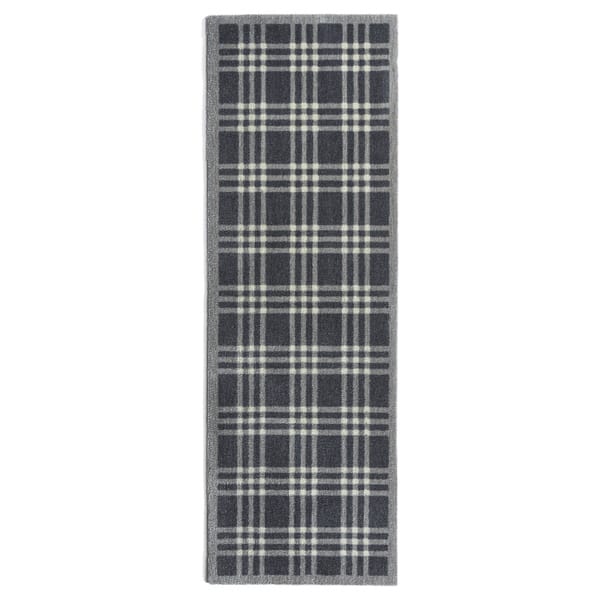 Shop Muddle Mat Checked Nylon Runner Rug 1 8 X 4 11