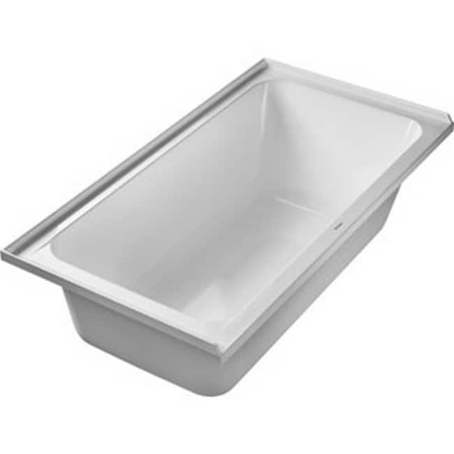 Duravit D-Code White Bathtub With Tile Flange