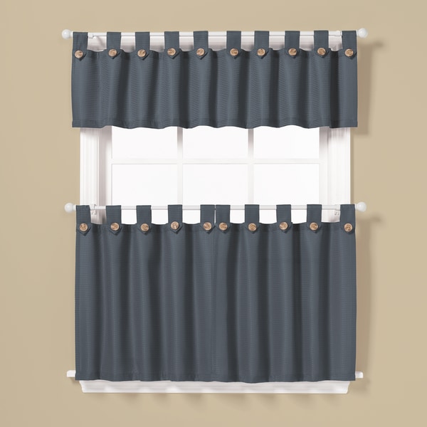 Saay Knight Pacifica Window Curtain Tier Pair And Valance Saay Knight Pacifica Window Curtain Tier Pair And Valance Set 36 Inch