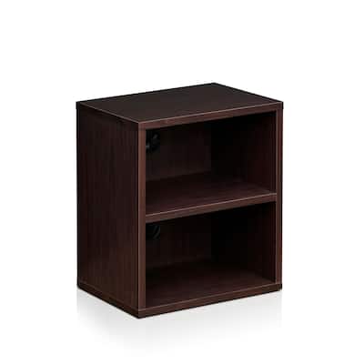 Furinno Indo FLS-4030EX Espresso MDF 3-tier Petite Audio Video Display Shelf