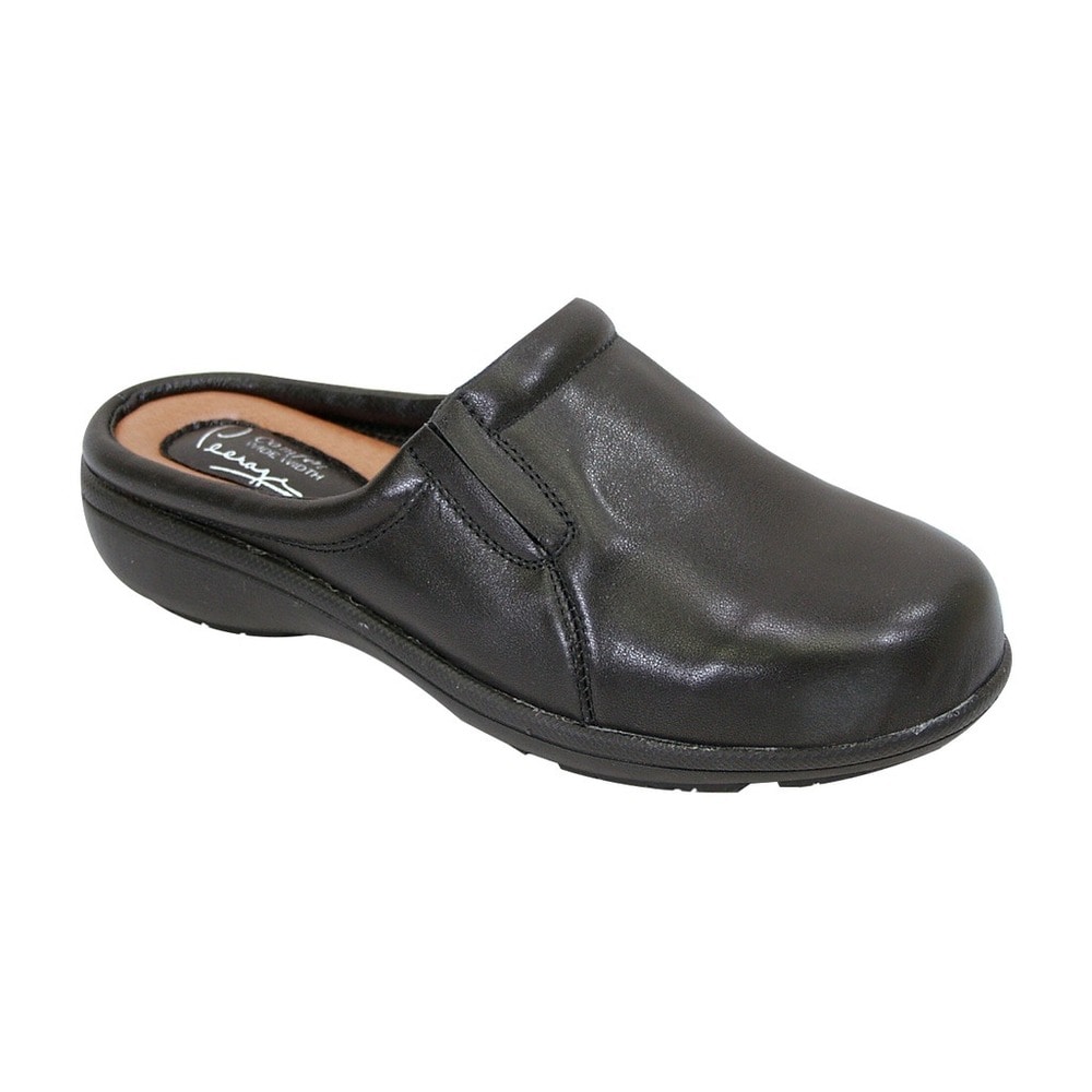 women's wide width mules and clogs