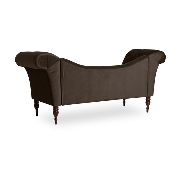Skyline Furniture Custom Tufted Twill Settee Sofa - Bed Bath