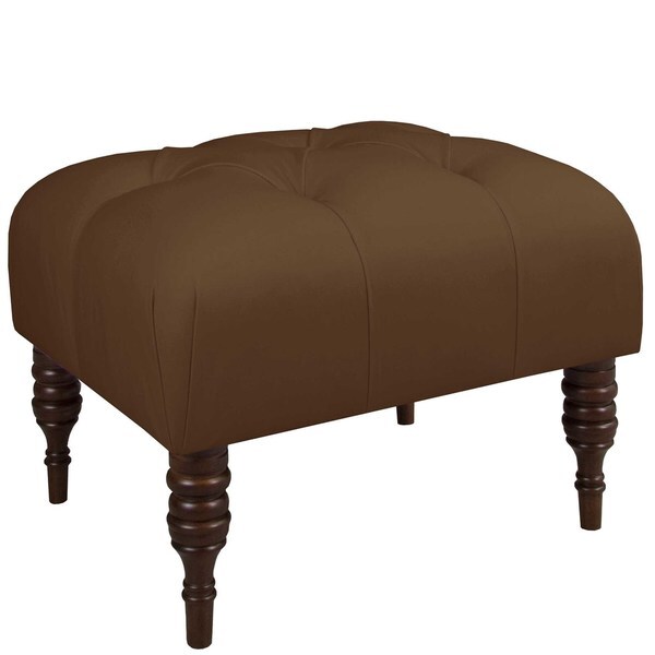 Shop Skyline Furniture Twill Upholstered Custom Tufted Ottoman