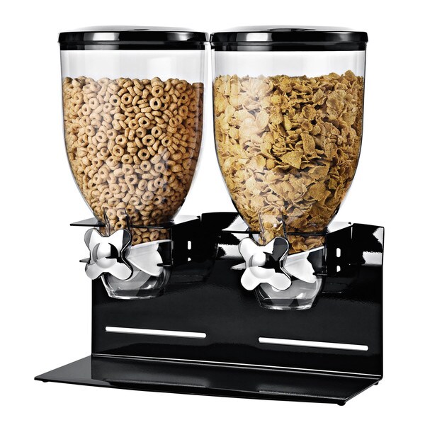 Honey-Can-Do Double Pro Model 17.5 oz Dispenser, black/chrome