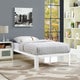 Corinne Twin-size White Platform Bed Frame - Bed Bath & Beyond - 13817699