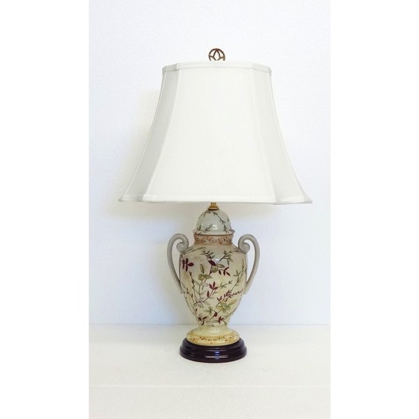 Fall Hays Trophy Jar Floral Porcelain Lamp