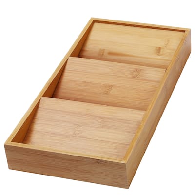 YBM HOME & KITCHEN In-Drawer Bamboo 3 Tier Spice Rack Drawer Tray - Spice Storage