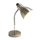 Simple Designs Brushed-nickel Metal Semi-flexible Desk Lamp - Silver ...