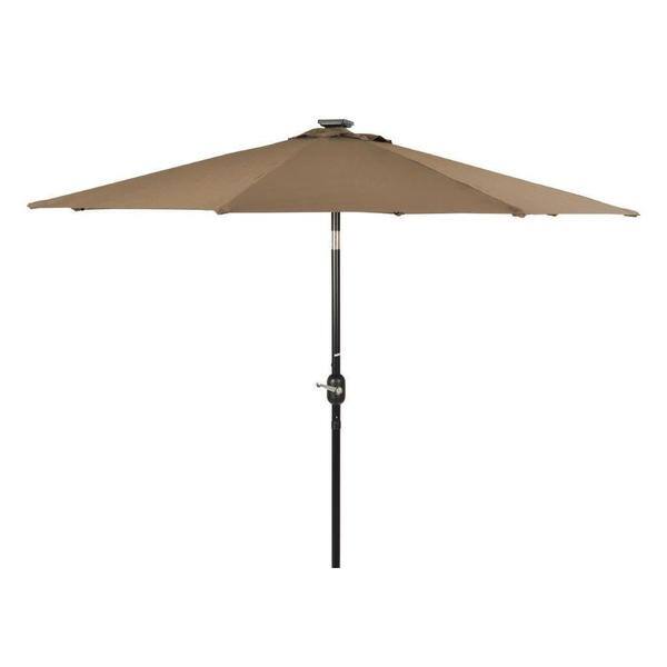 Shop Black Friday Deals On Trademark Innovations Polyester 7 Foot Solar Led Patio Umbrella Overstock 13817825