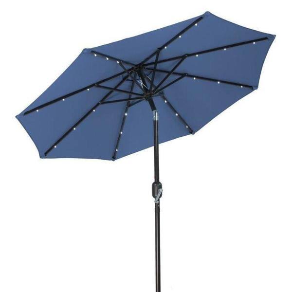 Shop Black Friday Deals On Trademark Innovations Polyester 7 Foot Solar Led Patio Umbrella Overstock 13817825