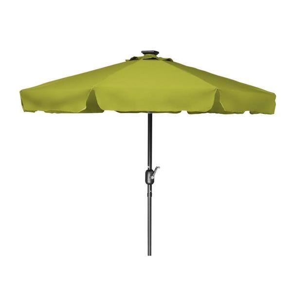 Shop Trademark Innovations Steel And Polyester Deluxe Solar Powered Led Lighted 7 Foot Patio Umbrella Free Shipping Today Overstock 13817826